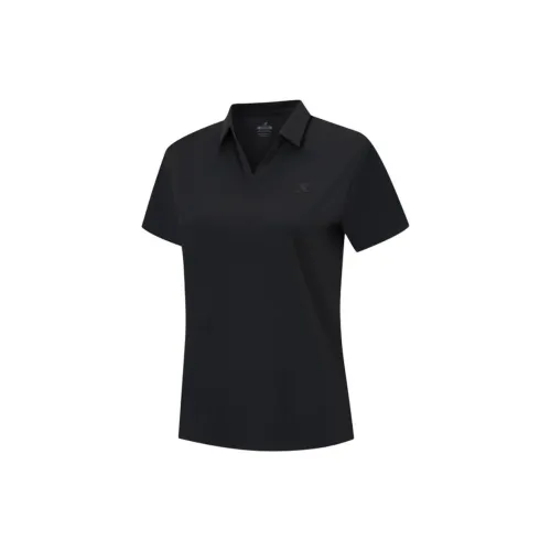 XTEP Variety Training Collection Polo Shirts Women's Jet Black