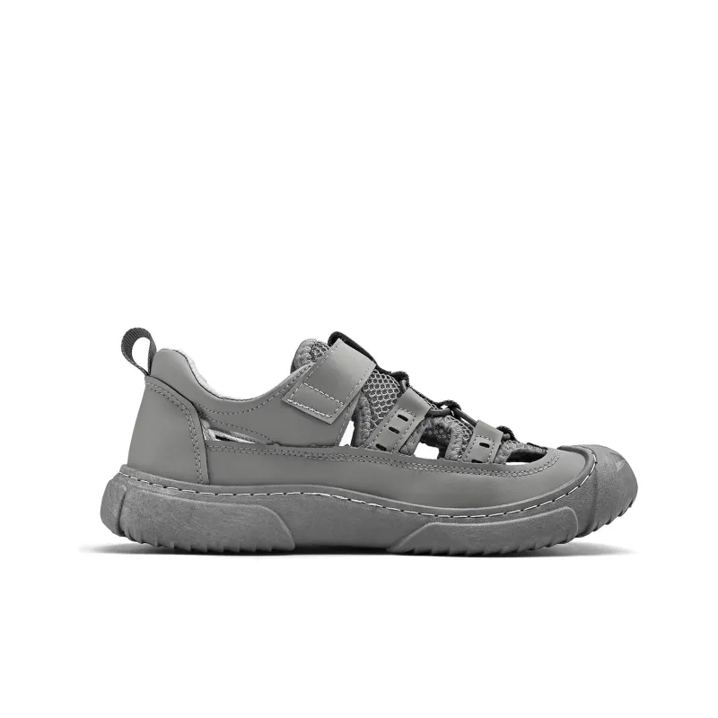 Binary Slip Resistant, Abrasion Resistant, Waterproof, And Breathable Lightweight Low Top Casual Shoes Men's Gray-2