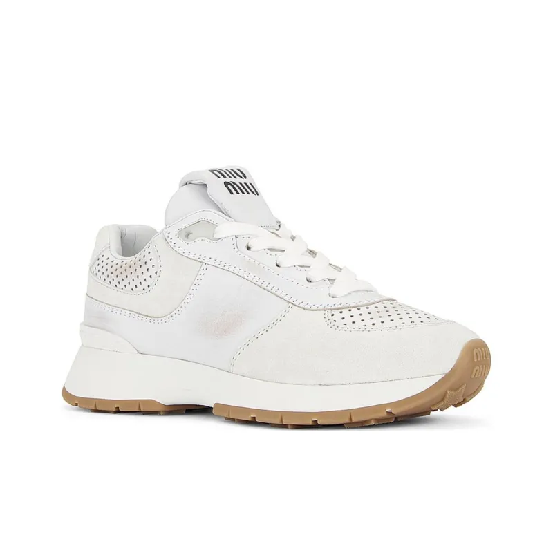 MIU MIU Low Top Casual Shoes Women's White-2