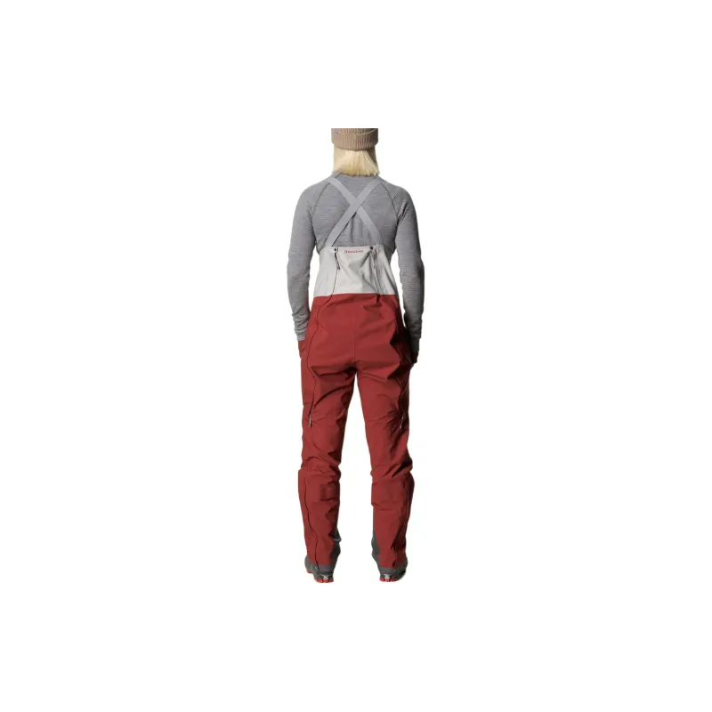 Houdini W's Rollercoaster Bib Pants Overalls Women's Deep Red-1