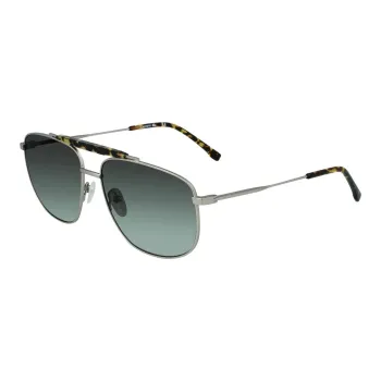LACOSTE Aviator Sunglasses Men's Silver