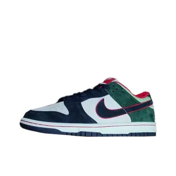 Nike Dunk Anti Slip And Wear Resistant Lightweight Low Top Skateboard Shoes Men's White Blue