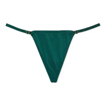 Victoria's Secret VERY SEXY Lace Adjustable V-String Panty/MG Underpants Women's 1 Pack Dark Green