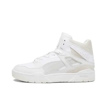 PUMA Slipstream Hi Lux II Anti-Slip Wear-Resistant High-Top Skateboard Shoes Unisex White