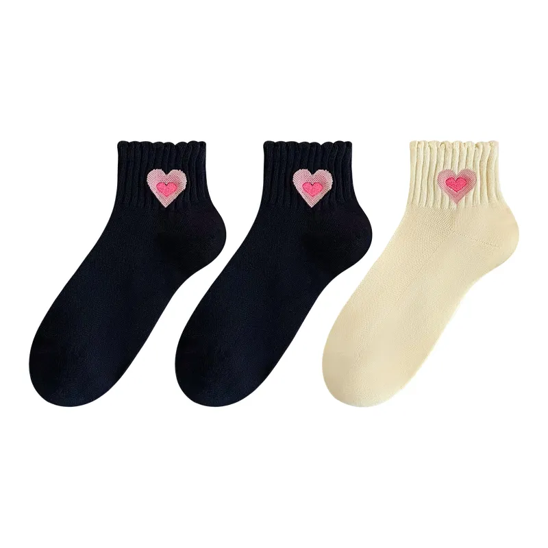 XXLLG Spring And Fall Short Socks Women's 3 Pack-7