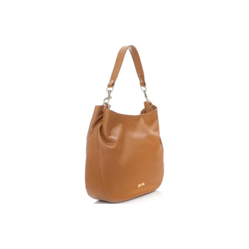 Folli Follie Leather Crossbody Bag Shoulder Bag Unisex Brown-1