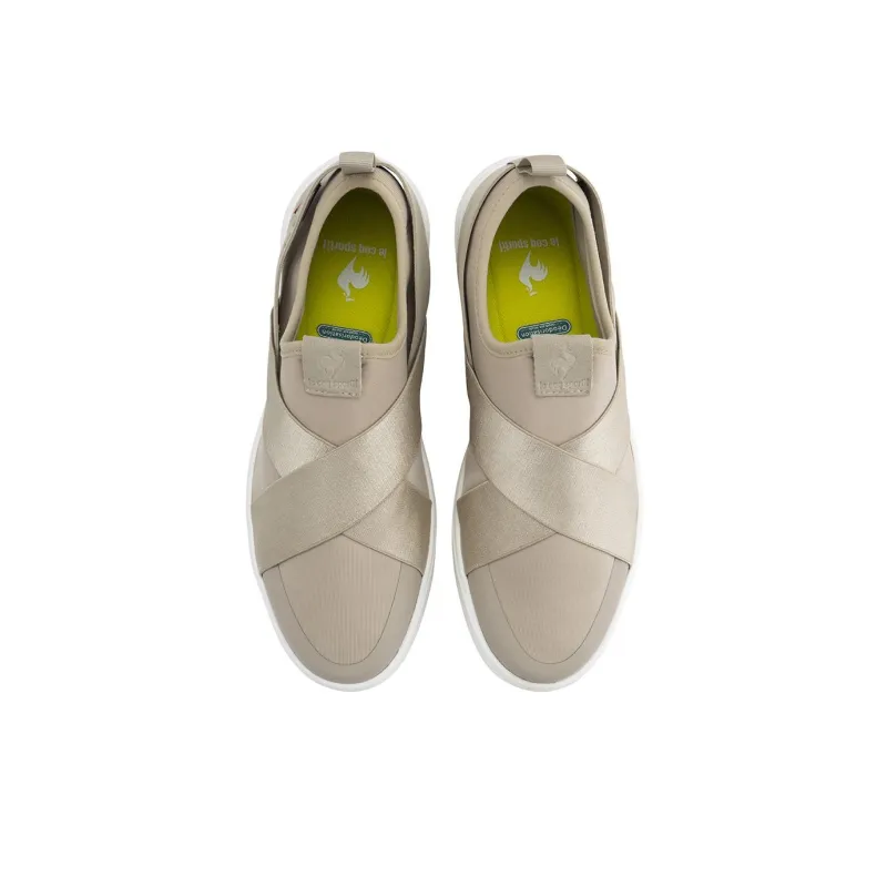 Le Coq Sportif LA RHONE Slip Resistant, Abrasion Resistant, Lightweight Low Top Casual Shoes Women's Beige-2