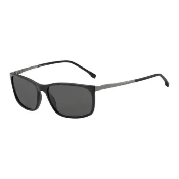HUGO BOSS Acetate Square Sunglasses Men's Black