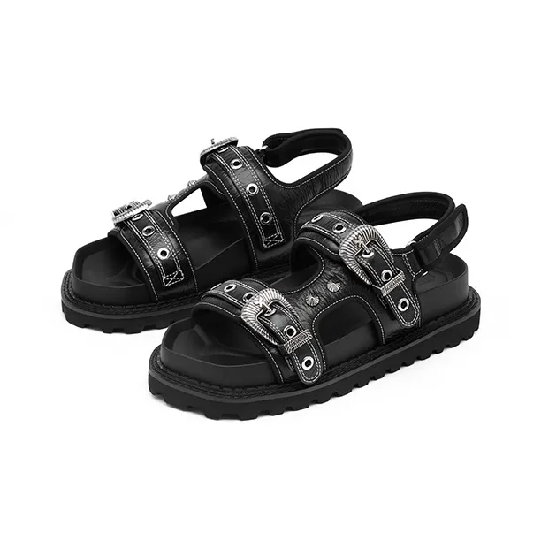 SUGARSU Beach Sandals Women's Black-1