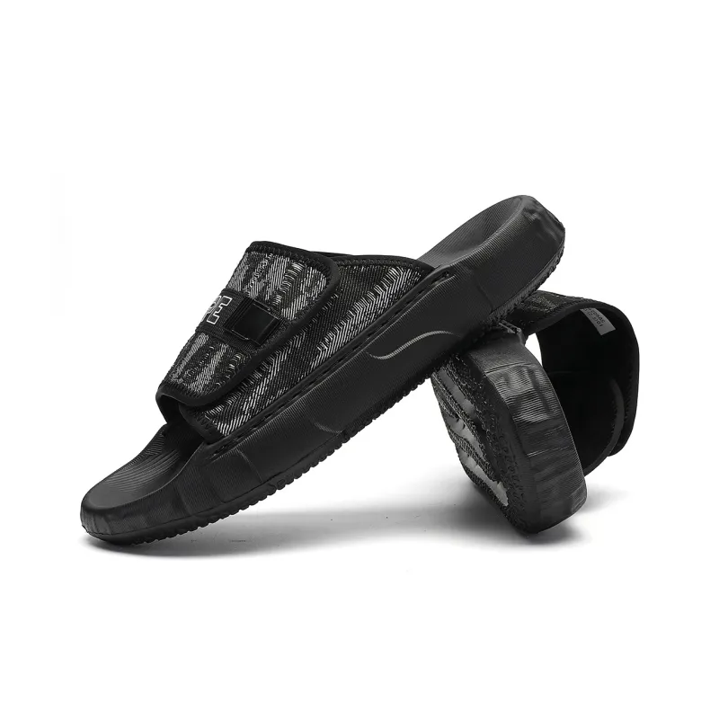 TRUMPPIPE Slide Slippers Men's Black-4