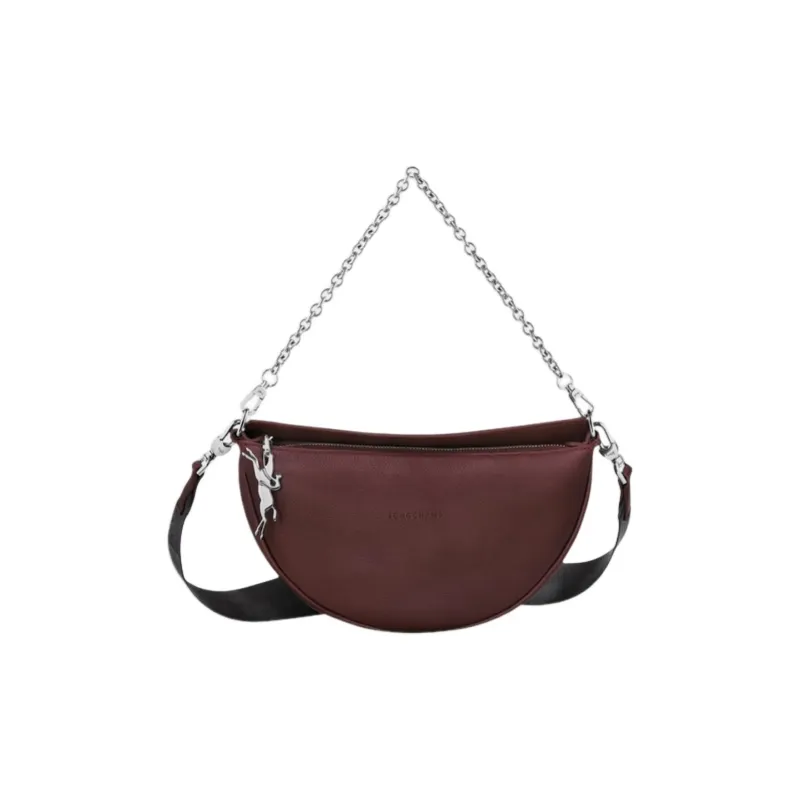 LONGCHAMP Logo Embossed Chain Link Crossbody Bag-1