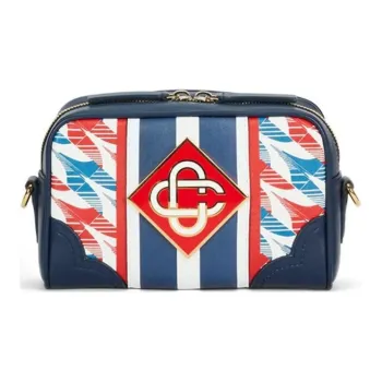 CASABLANCA Concorde Monogram Messenger Bag Navy Blue/Multi
