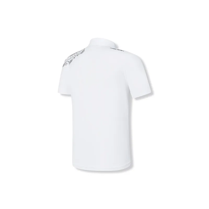 FILA Golf Series Short Sleeved Polo Shirt Men's Jade White-2