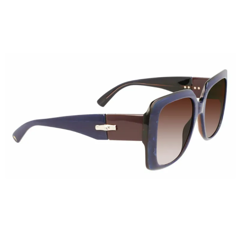 LONGCHAMP Acetate Butterfly Sunglasses Women's Blue-2