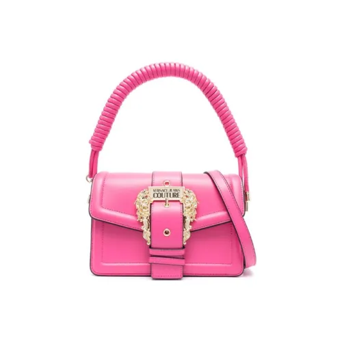 VERSACE JEANS COUTURE Polyurethane Resin Portable Crossbody Bag, Shoulder Bag Women's Pink