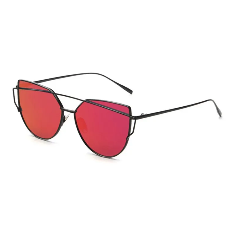 Thunder Pailong Alloy Metal Irregular Shape Sunglasses Women's Black/Gold-7