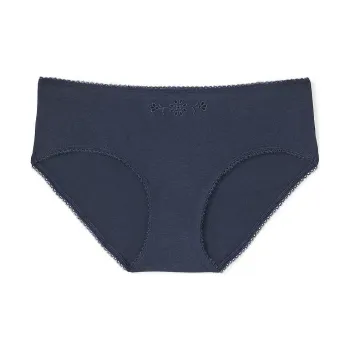 Victoria's Secret PINK Stretch Cotton Hiphugger Panty/Blue Underpants Women's 1 Pack Marine Blue