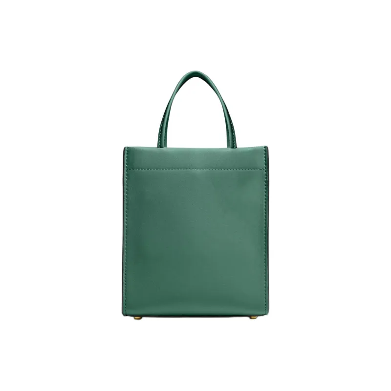 COACH Cashin Glove Tanning Tote Bag Shopping Bag Handbag Shoulder Bag Crossbody Bag Mini Women's Brass & Bright Green-0