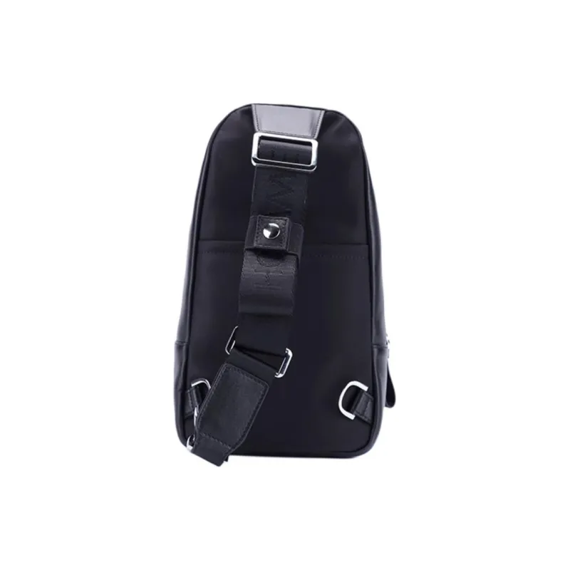 ELLE HOMME Cow Leather Crossbody Bags Sling Bags Regular Men's Black-3