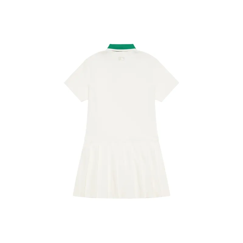 MLB Short Sleeved Dresses Women's White-1