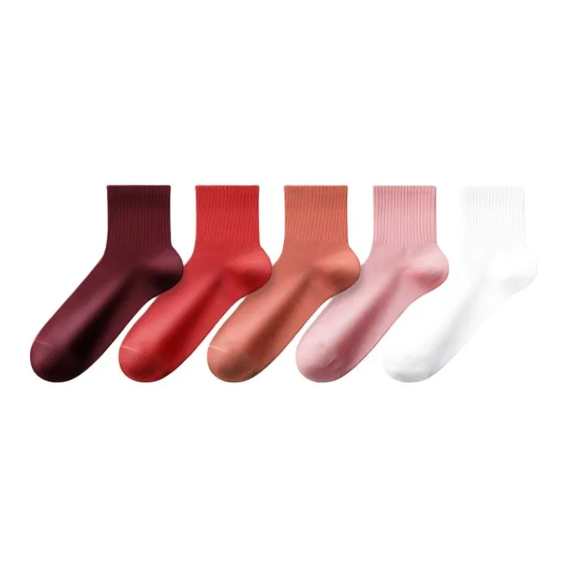 MIIOW Mid-Calf Socks Women's 5 Pack-0