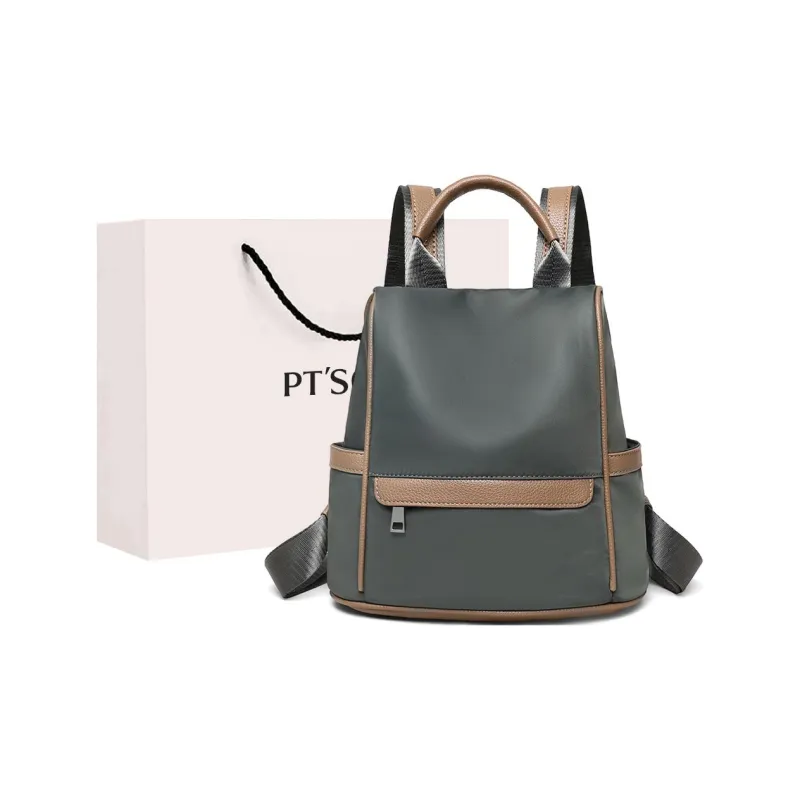 PT'SON Oxford Backpack Regular Women's Gray-0