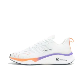 KVIV Cushioning Anti-Slip And Wear-Resistant Breathable Coverage Low-Top Running Shoes Unisex White