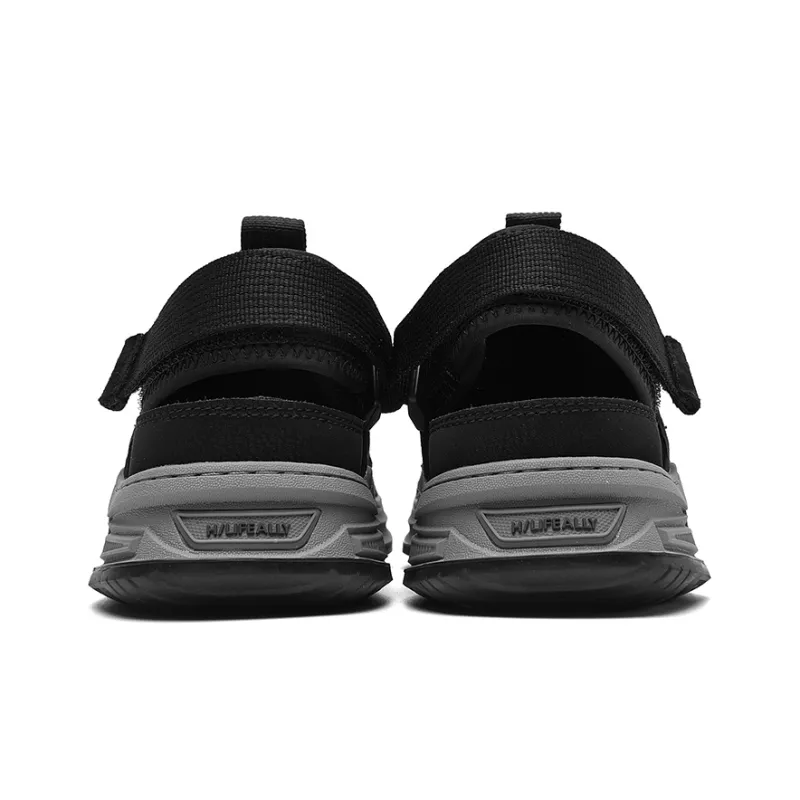 HLA Men's Shoes New Arrival Summer Fashion Casual Breathable Closed Toe Cut-Out Comfortable Beach Sandals-3