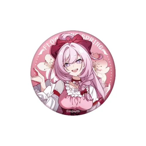 MIHOYO Honkai 3 Flower Festival Spring Glow Collection Tinplate Eliskaiana Badges