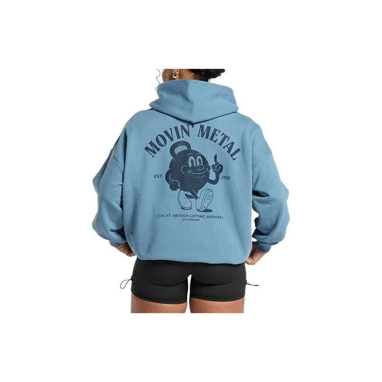 GYMSHARK MOVIN Sweatshirt Women's Faded Blue-1