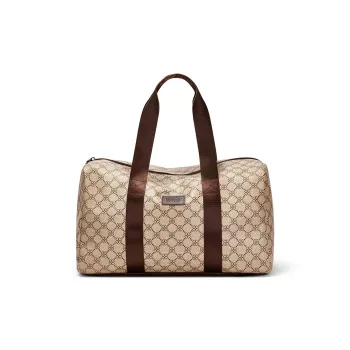 CORALDAISY Synthetic Leather Shoulder Bag, Gym Bag, Travel Bag Unisex Brown/Coffee