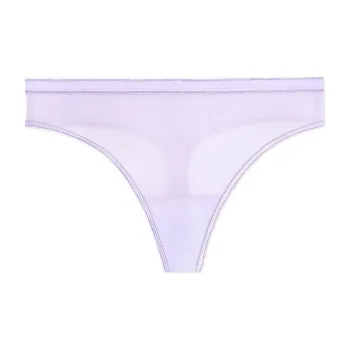 Victoria's Secret CURVY COUTURE Sheer Mesh Shimmer-Trim H-CTP/LM Underpants Women's 1 Pack Lavender