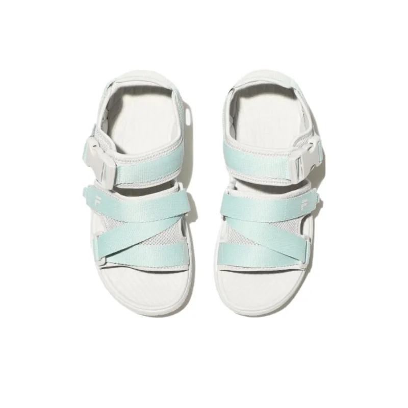 FILA Beach Sandals Unisex White Blue Korean Style-3