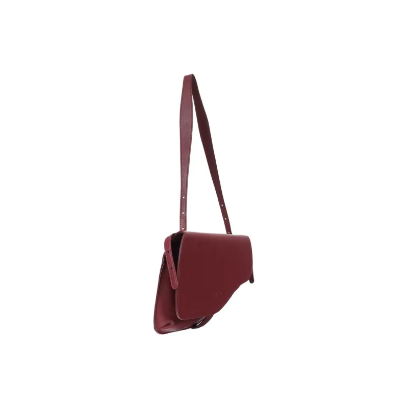 Folli Follie Synthetic Leather Shoulder Bag Unisex Burgundy-1