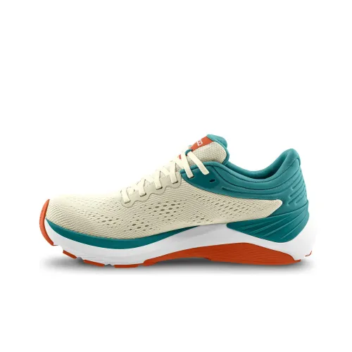 Topo Athletic Non-slip Lightweight Low-Top Running Shoes Men's Beige Cyan