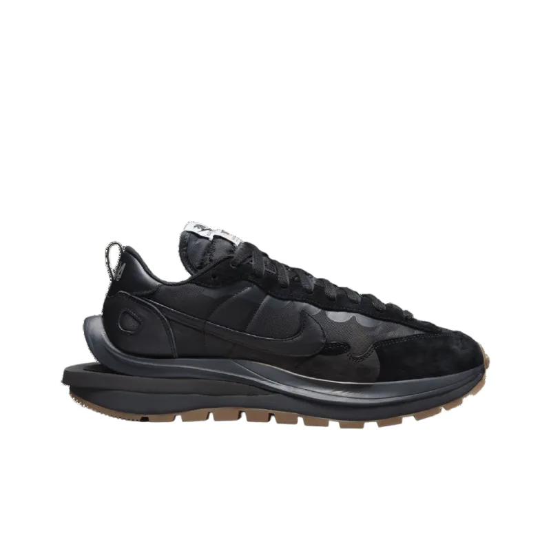 Sacai x Nike VaporWaffle VAPORWAFFLE SACAI GUM Slip Resistant Low Top Casual Shoes Unisex Black-1