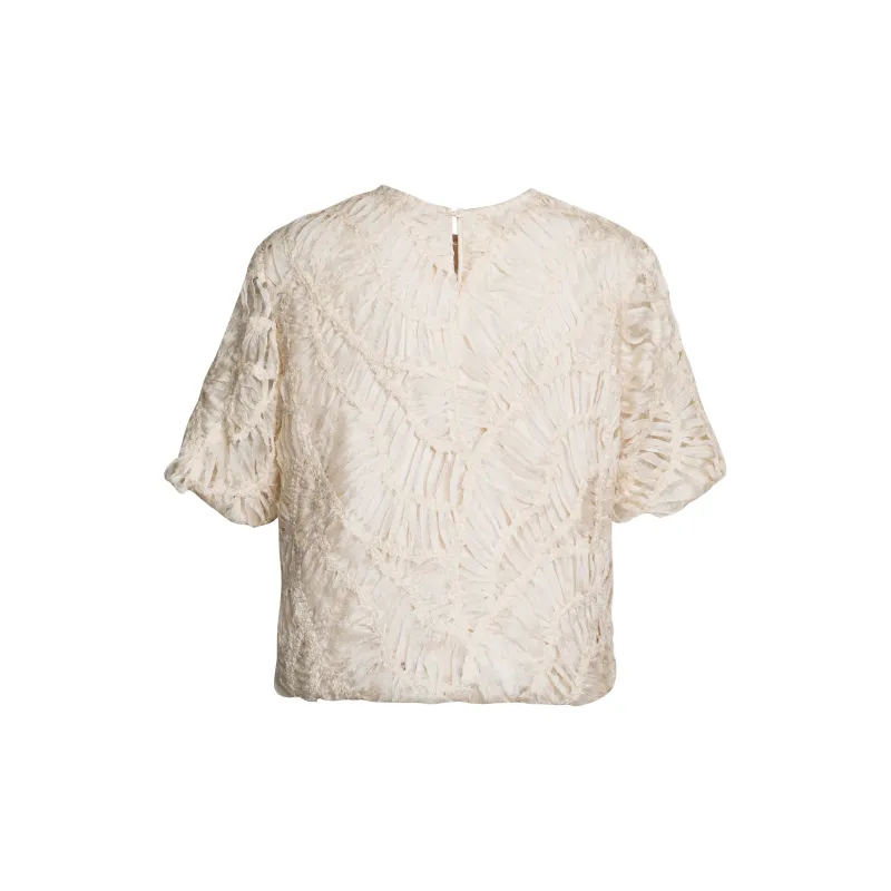 ROEYSHOUSE T Shirt Women's Beige Apricot-1