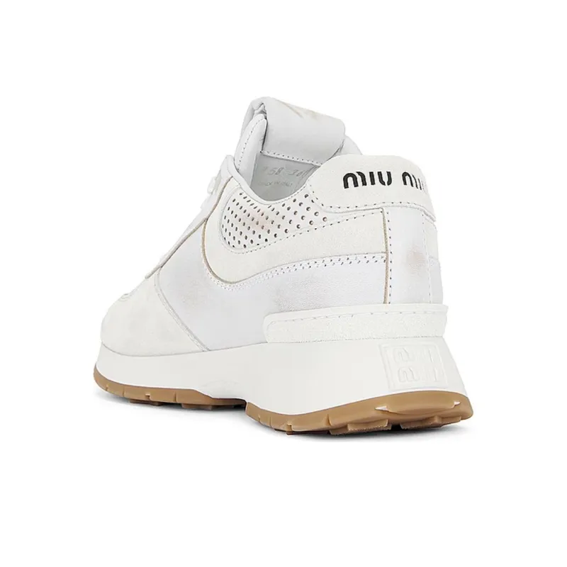 MIU MIU Low Top Casual Shoes Women's White-3