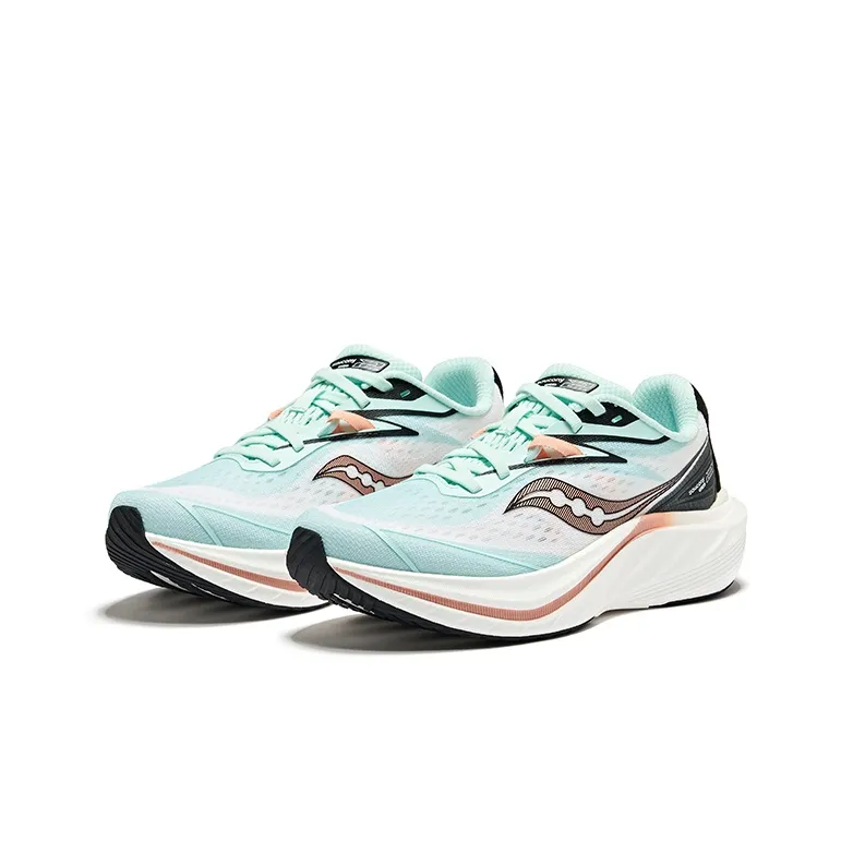 Saucony Slay 2 Slip Resistant And Breathable Low Top Running Shoes Women's Blue White Black-2