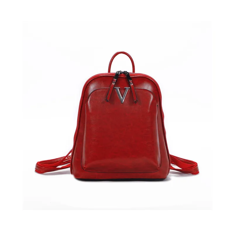 H YXIANG Cow Leather Backpack Women's-0