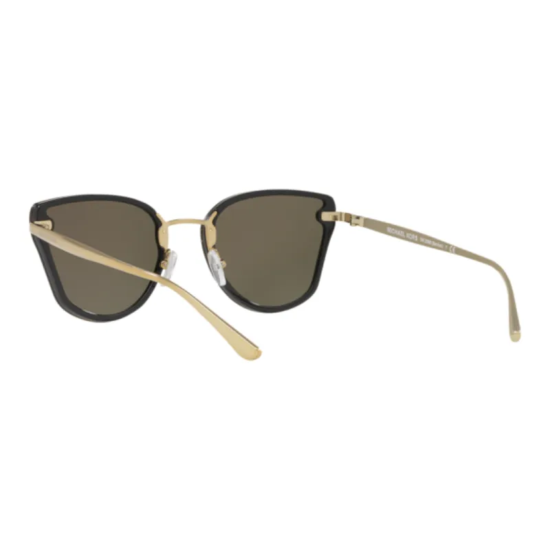 MICHAEL KORS Irregular Shape Sunglasses Women's Brown-3