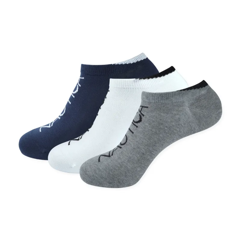 NAUTICA UNDERWEAR No-Show Socks Men's 3 Pack-5