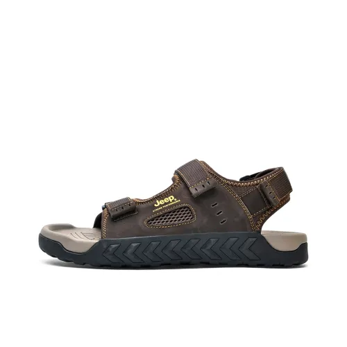 Jeep Beach Sandals Men Black