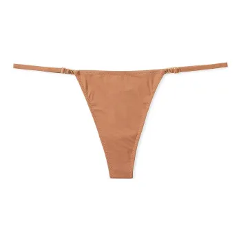 Victoria's Secret LOVE CLOUD Adjustable String Thong Panty Underpants Women's 1 Pack Champagne