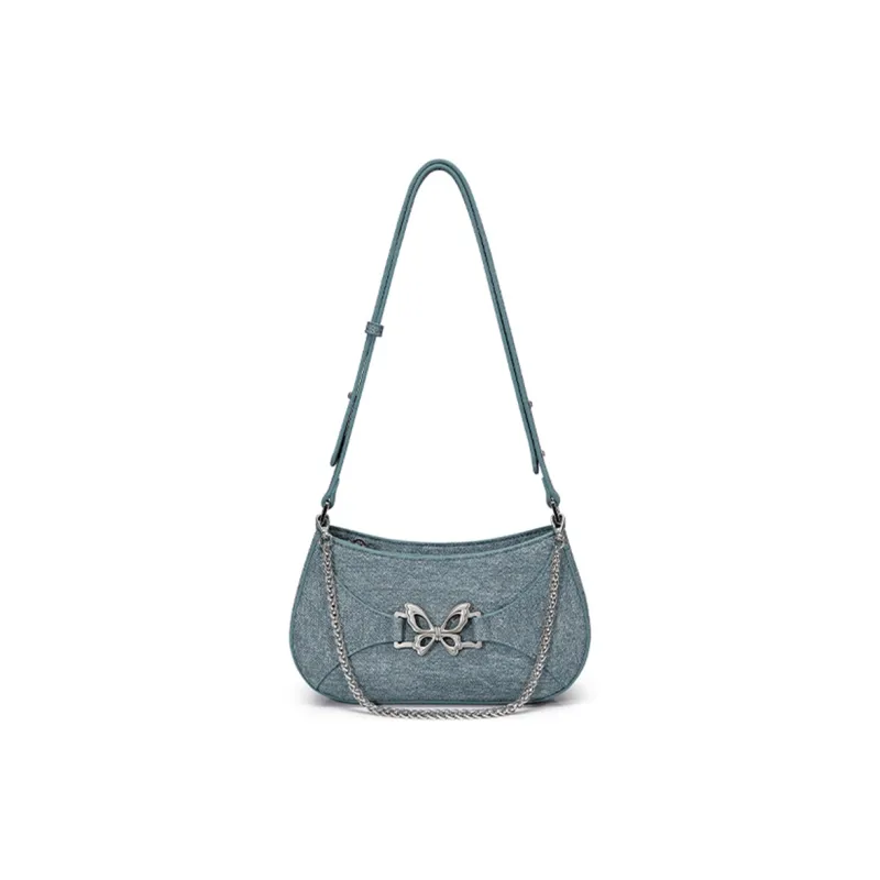 JUST STAR Artificial Leather Chain Bag Shoulder Bag Crossbody Bag Women's White Black-14