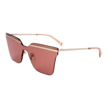LONGCHAMP Irregular Shape Sunglasses Unisex Gold
