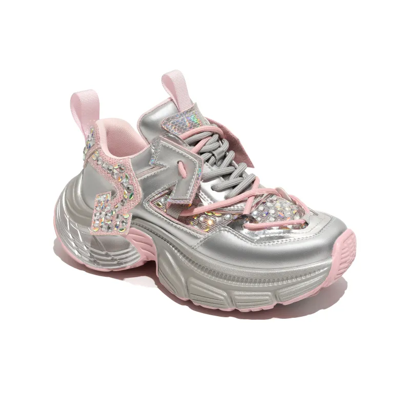 FAICCIA Breathable Chunky Sneakers Women's-2