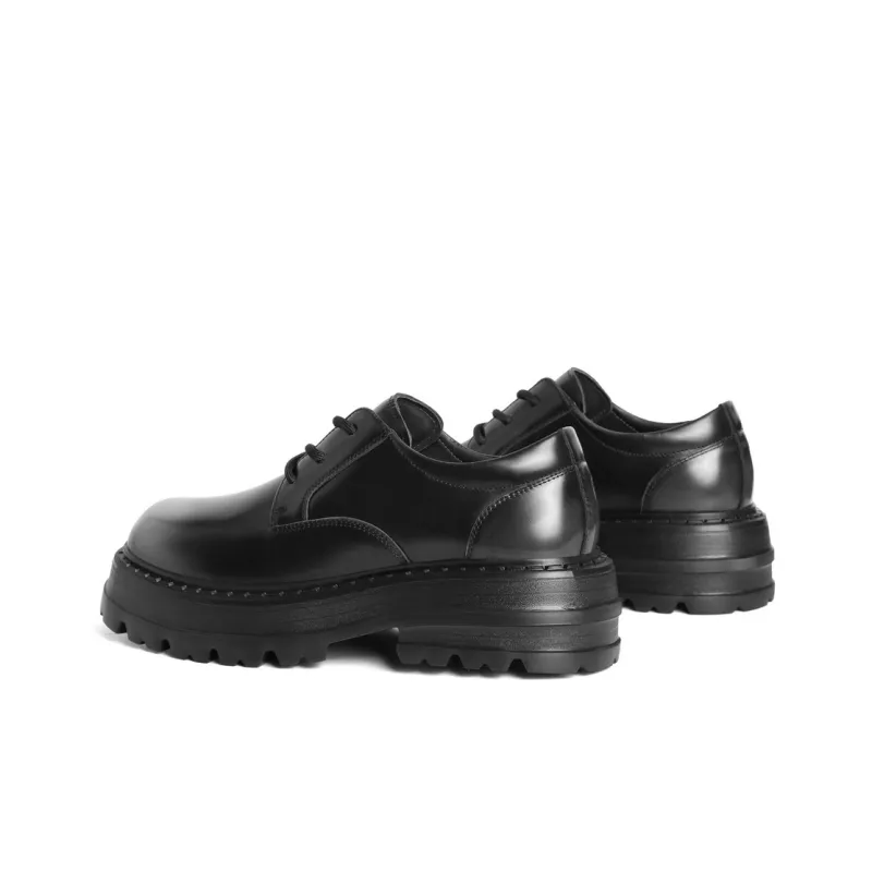 BELLE Dress Shoes Men Low Top Black-3