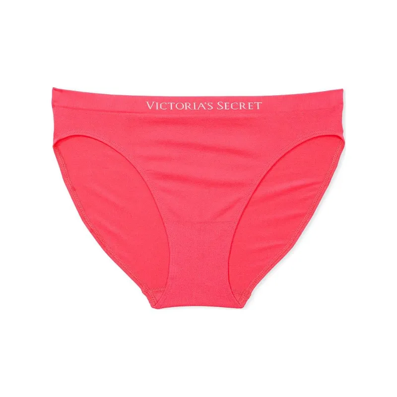 Victoria's Secret PINK SEAMLESS NEW!Seamless Bikini Panty/Hottie Pink Underpants Women's 1 Pack Pink-0