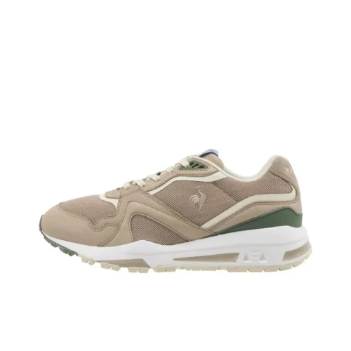 Le Coq Sportif LCS R 806 EZ Cushioning Wear-Resistant Low-Top Casual Shoes Unisex Beige Green